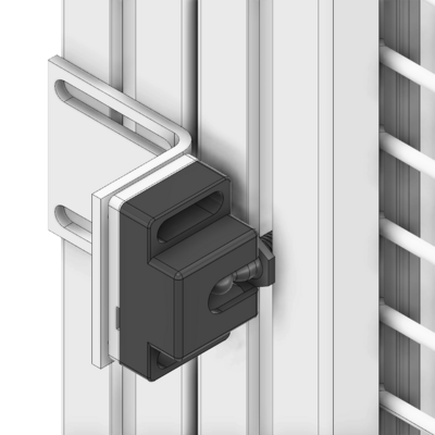 52-100-3 MODULAR SOLUTIONS PROFILE 30 SERIES BALL CATCH SINGLE STUD PLASTIC W/HARDWARE